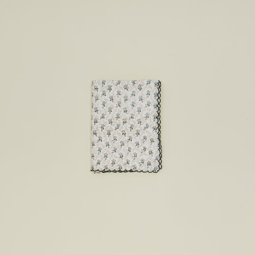 Little flowers rectangular tablecloth in green.