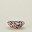 Splatter low bowl in pink and blue