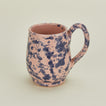 Splatter mug in pink and blue