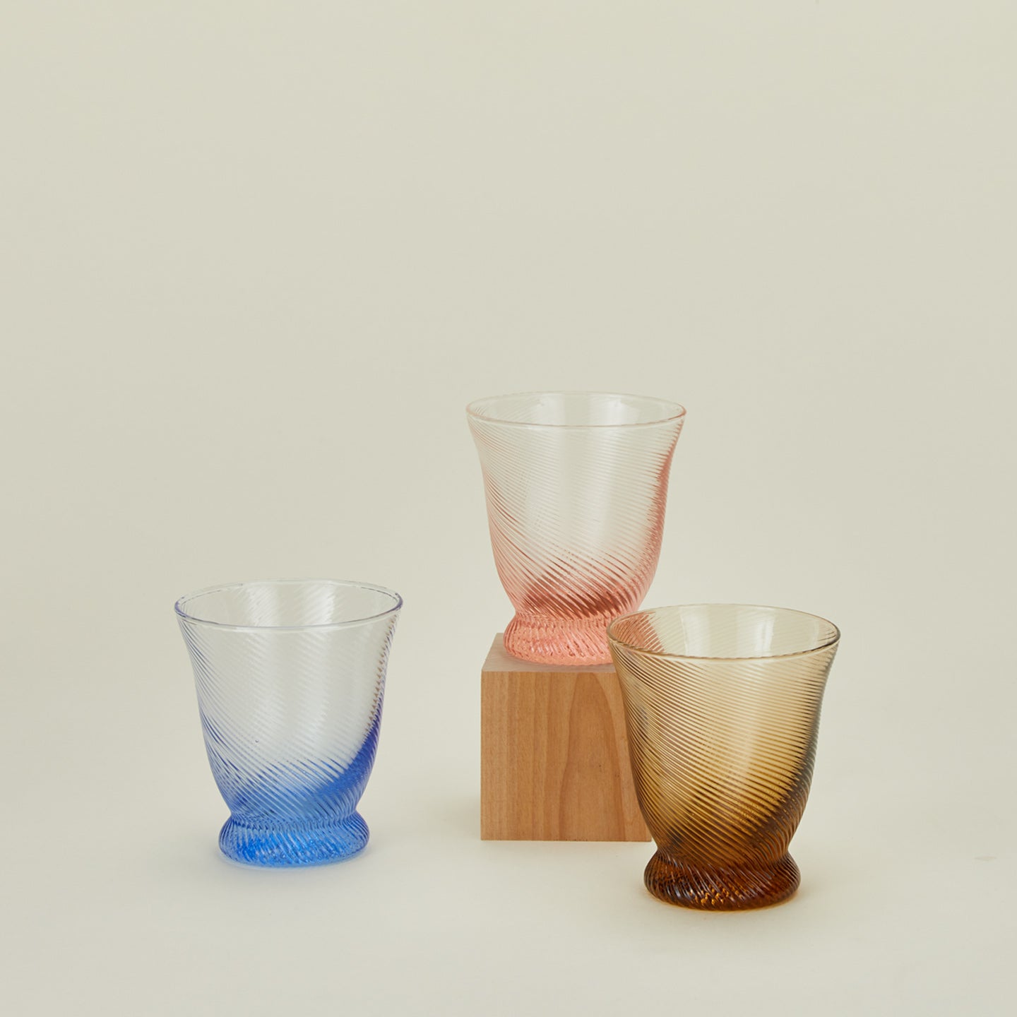 Spiral tumbler family in various colors