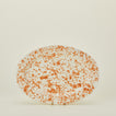 Ivory and tan oval platter