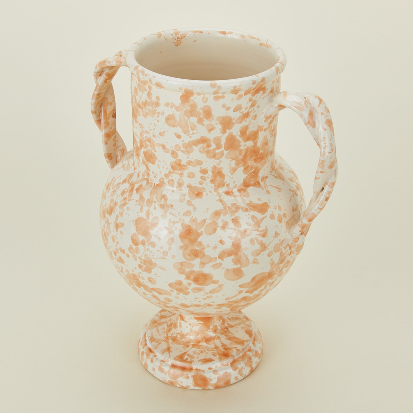 Splatter Verona Vase - Tan/Ivory – Hawkins New York