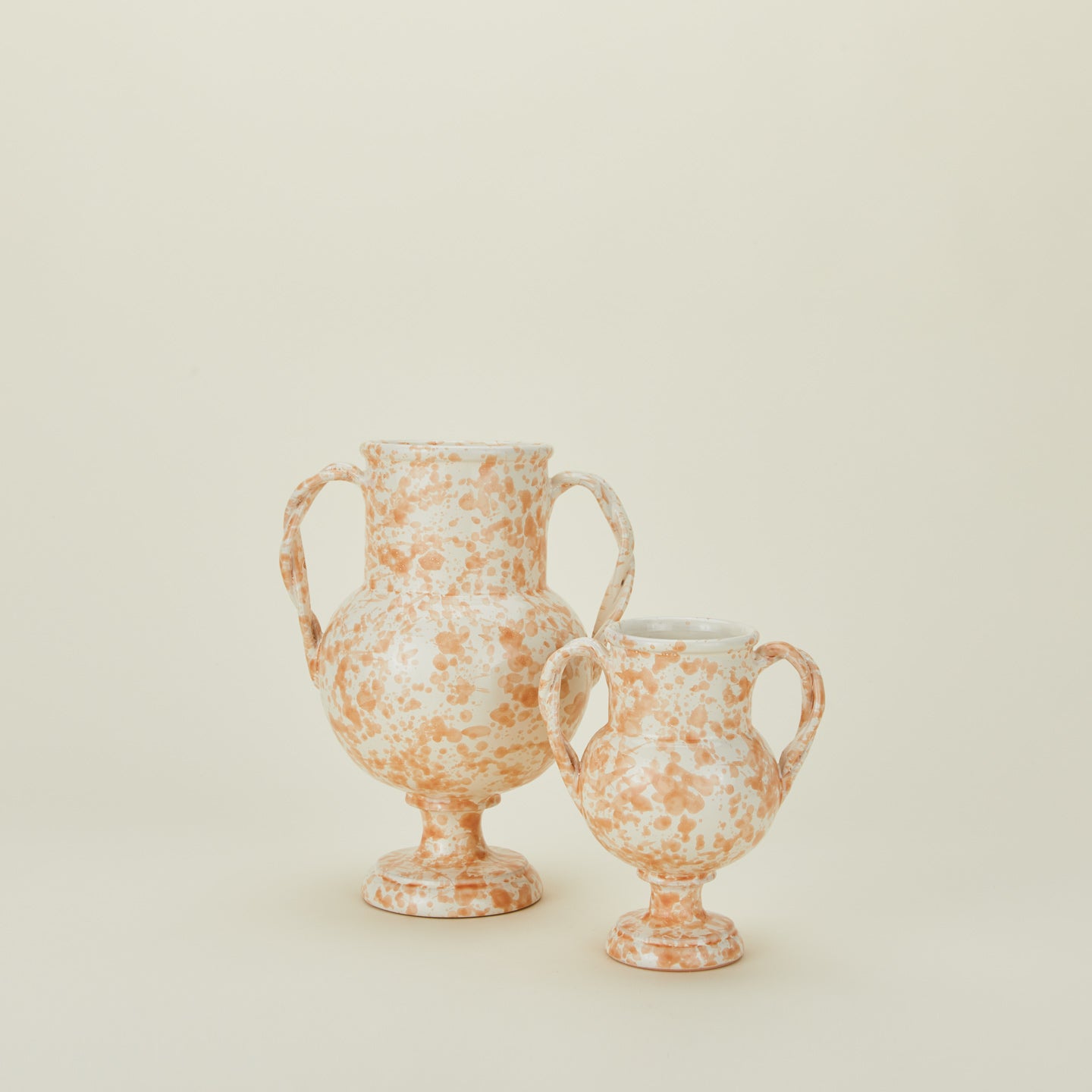 Splatter Verona Vase - Tan/Ivory – Hawkins New York