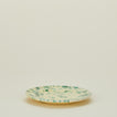 Splatter salad plate in yellow and green