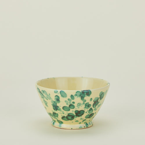 Splatter small bowl in yellow and green