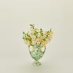 Small verona vase in yellow and green with florals