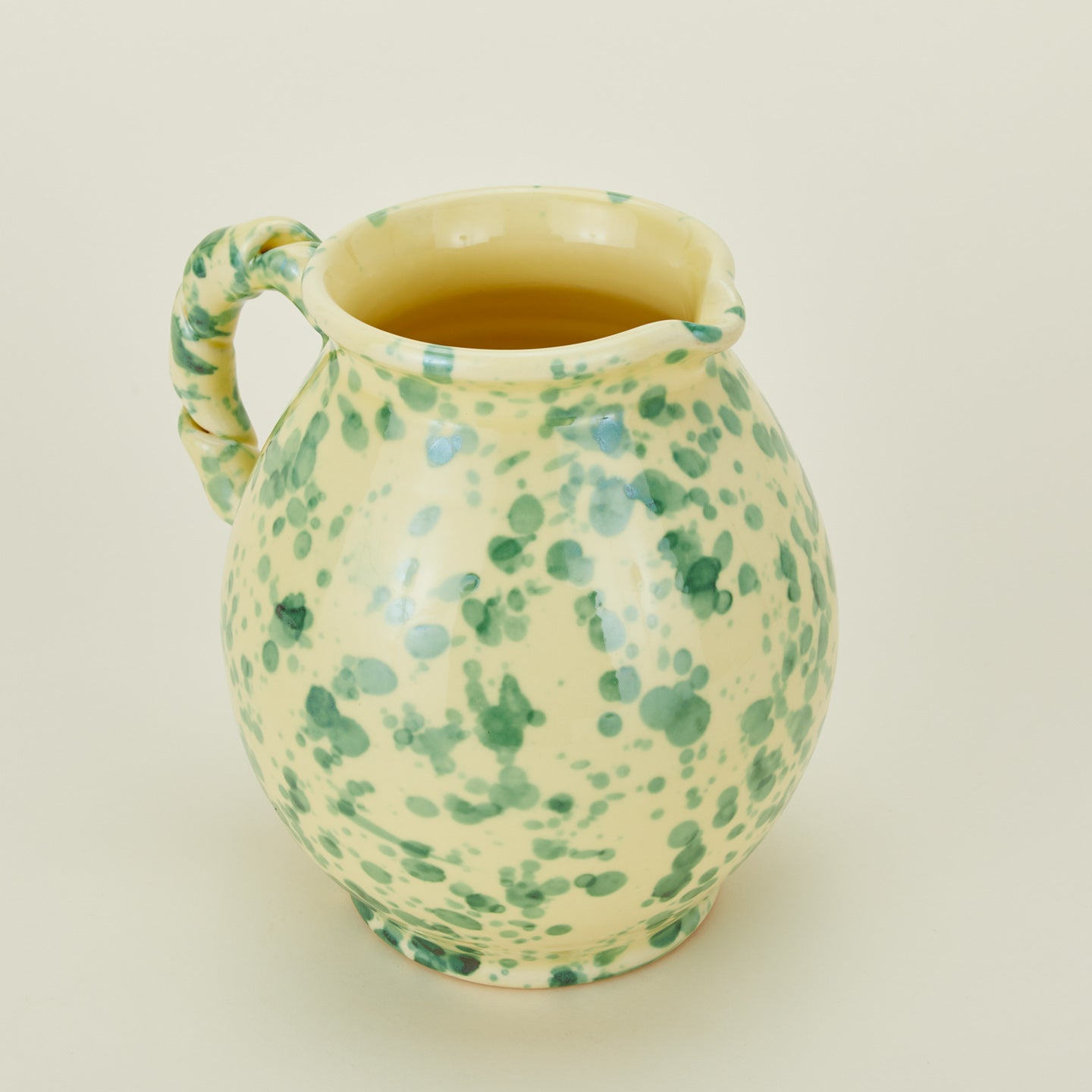 Splatter cigno jug in yellow and green