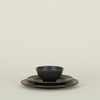 Stoneware Dinnerware, 3 Piece Set - Black