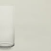 Detail view of tall simple glassware