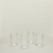 Simple glassware tumbler set of 4