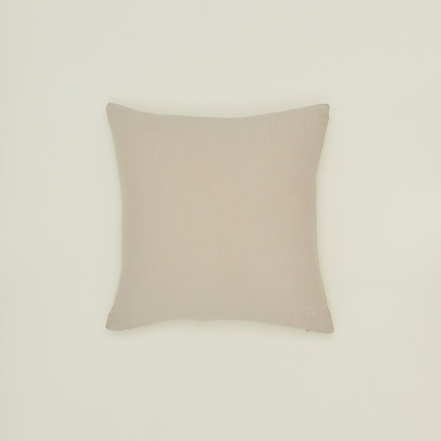 Simple linen pillow in flax