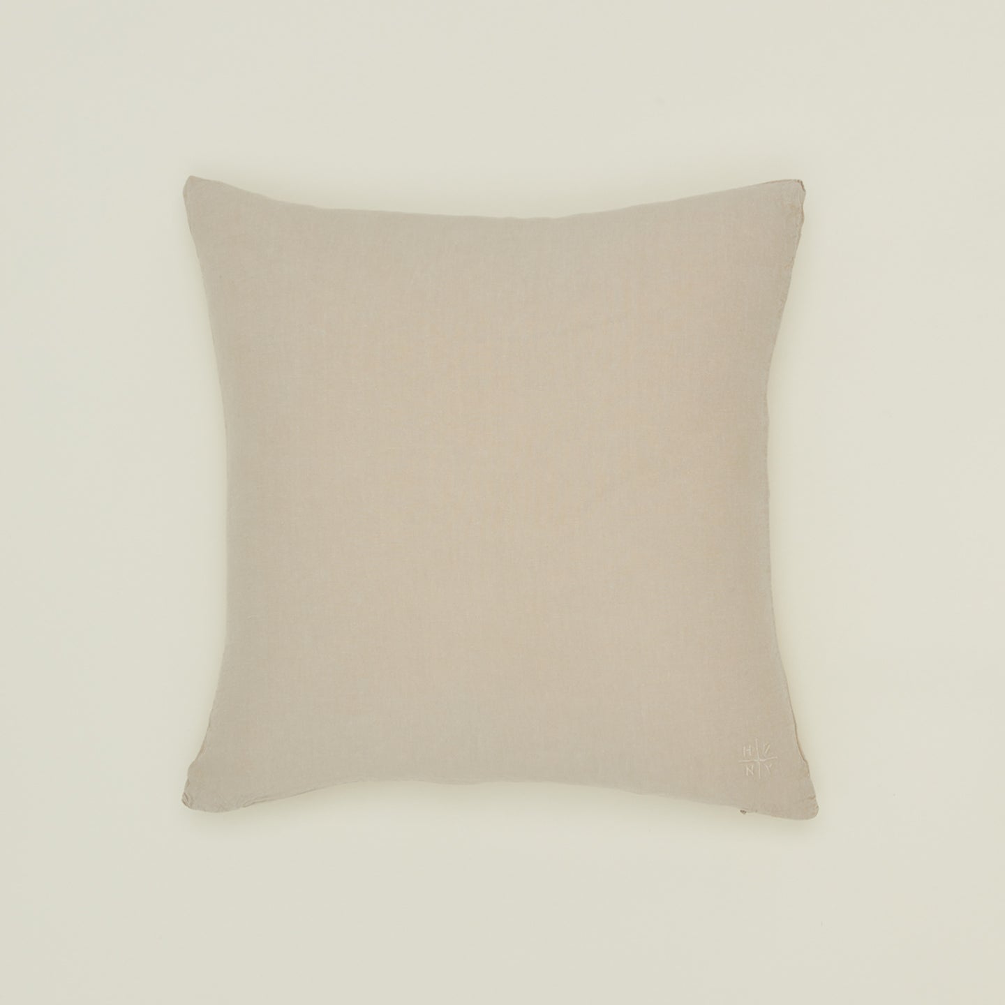 Simple linen pillow in flax