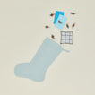 Simple linen stocking in sky