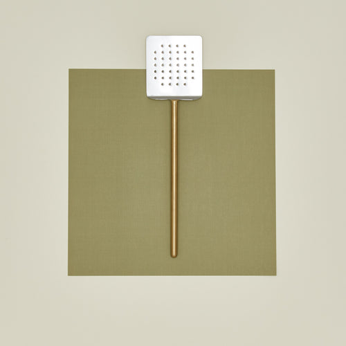 Simple metal spatula in brass
