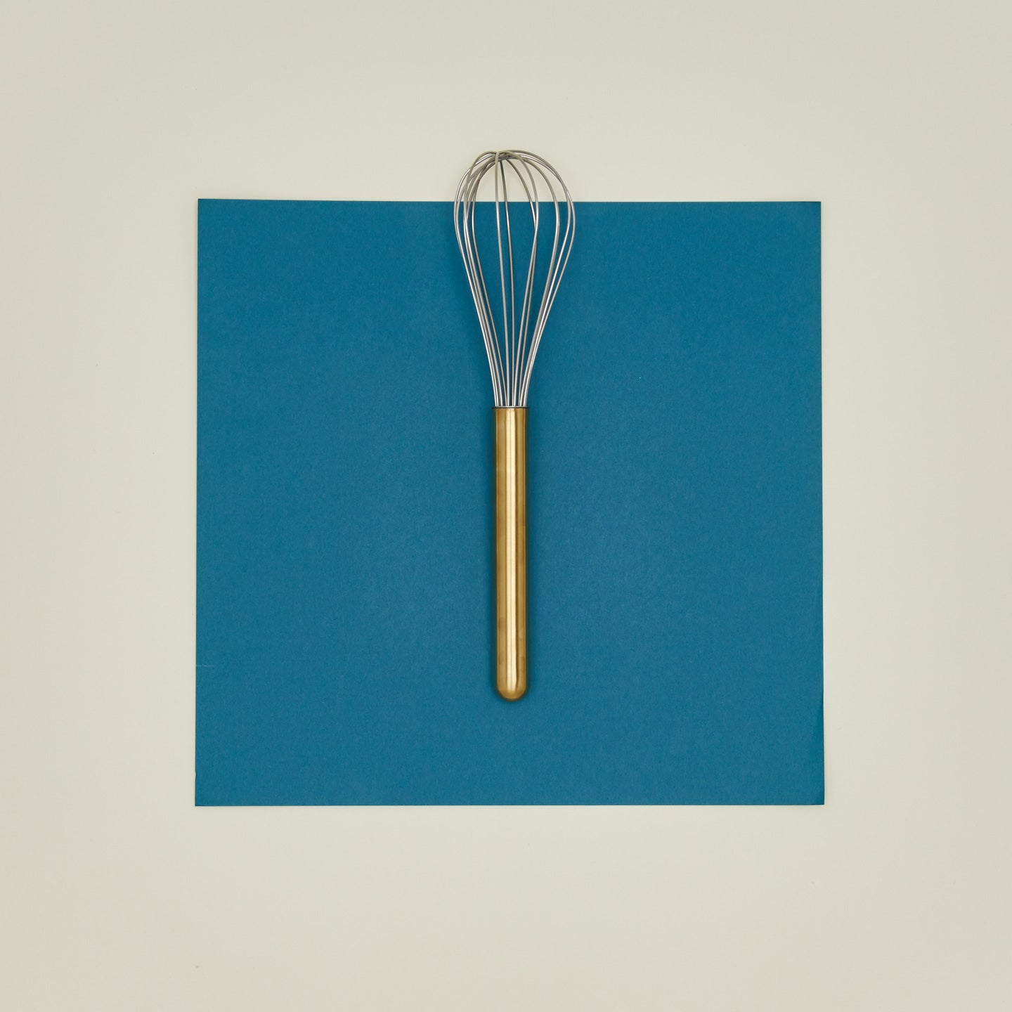 Simple Metal Whisk - Brass