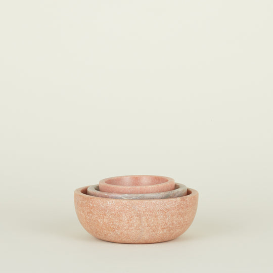 Simple Marble Bowl - Pink