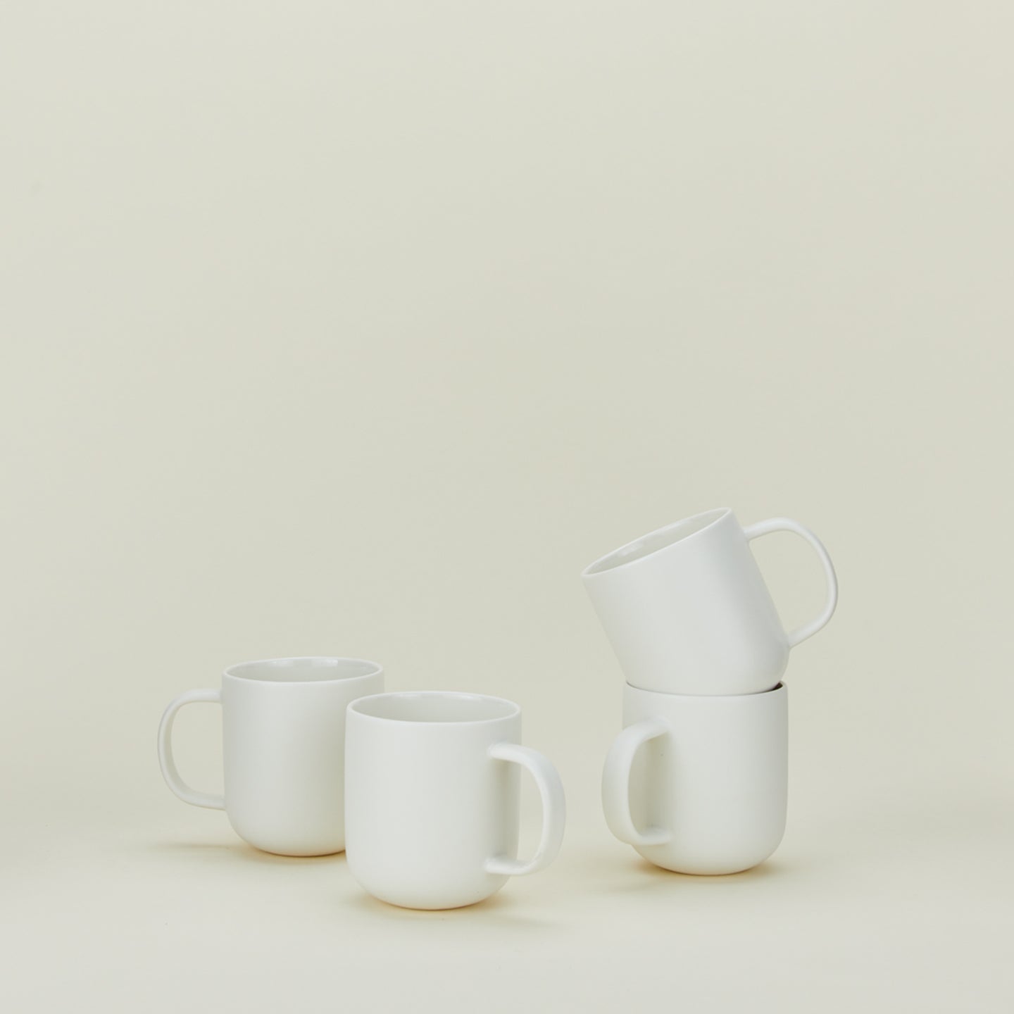 Porcelain Mug, Set of 4