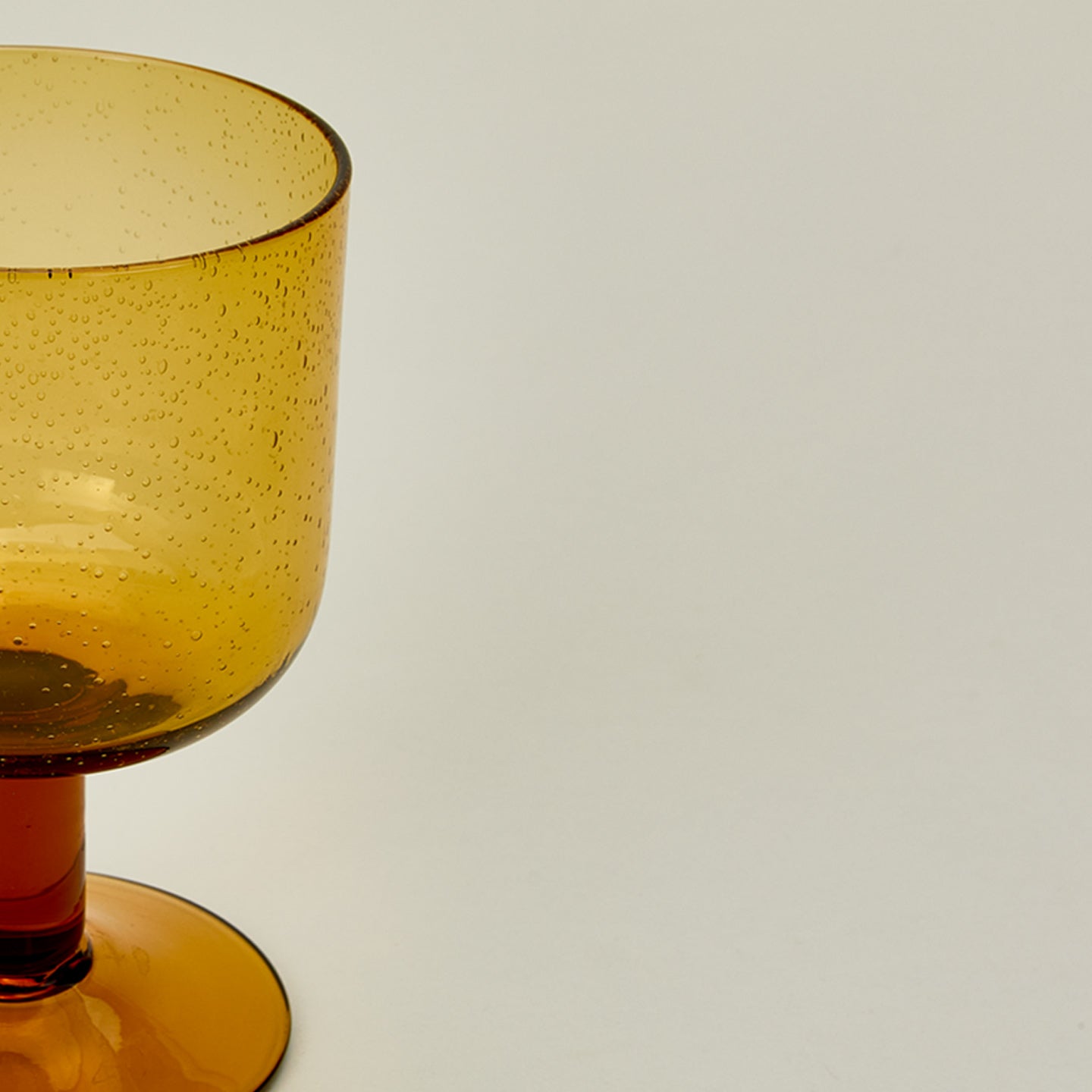 Hawkins New York Simple Seeded Stemmed Glass, Set of 4