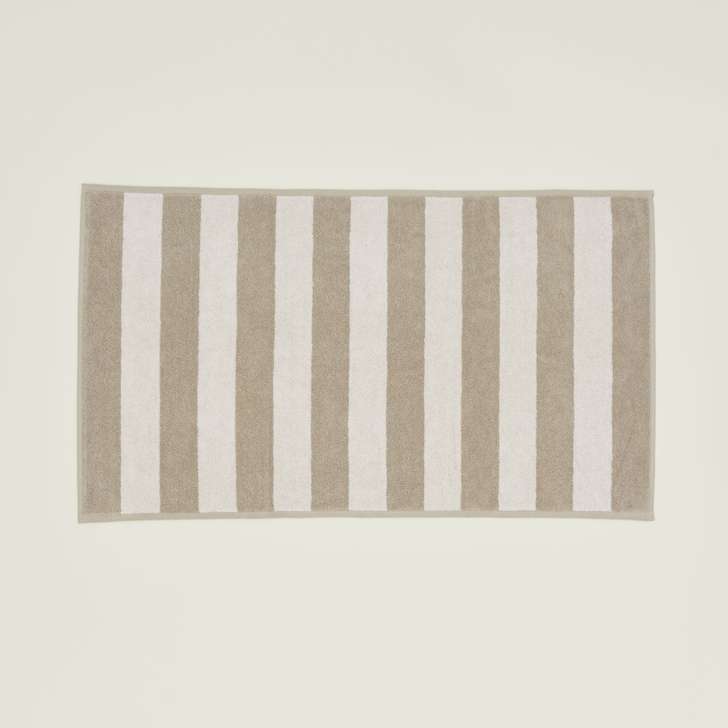 Simple Striped Terry Bath Mat - Ivory/Flax – Hawkins New York