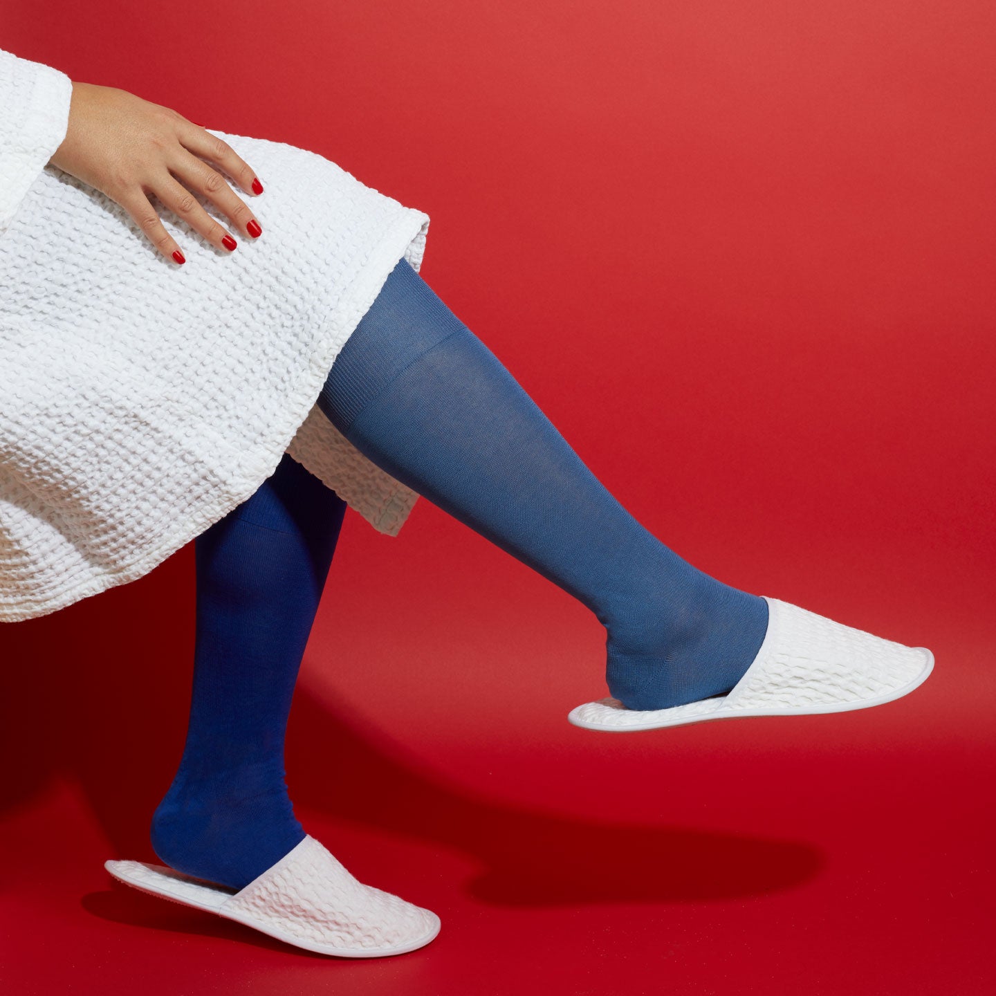 Simple Waffle Bathrobe - White – Hawkins New York