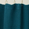 Simple Waffle Shower Curtain - Peacock