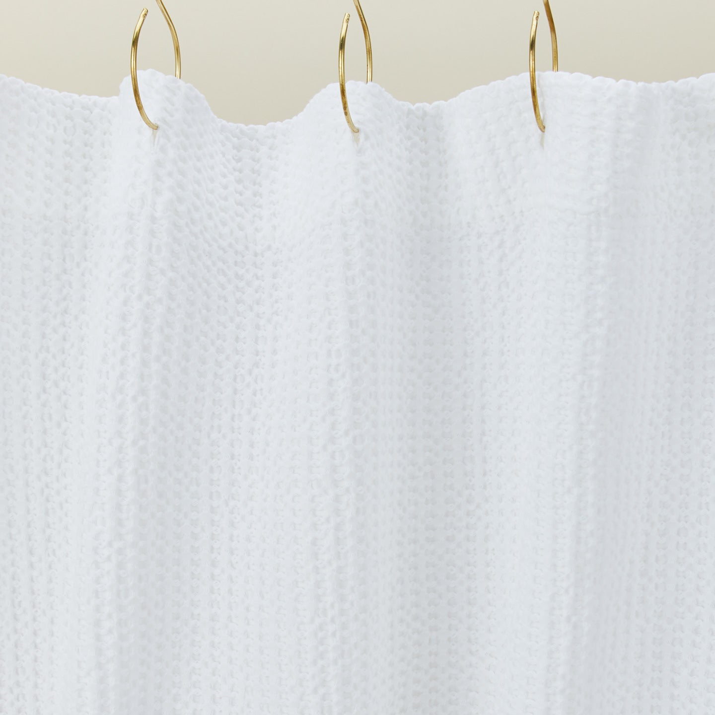 Simple Waffle Shower Curtain - White – Hawkins New York