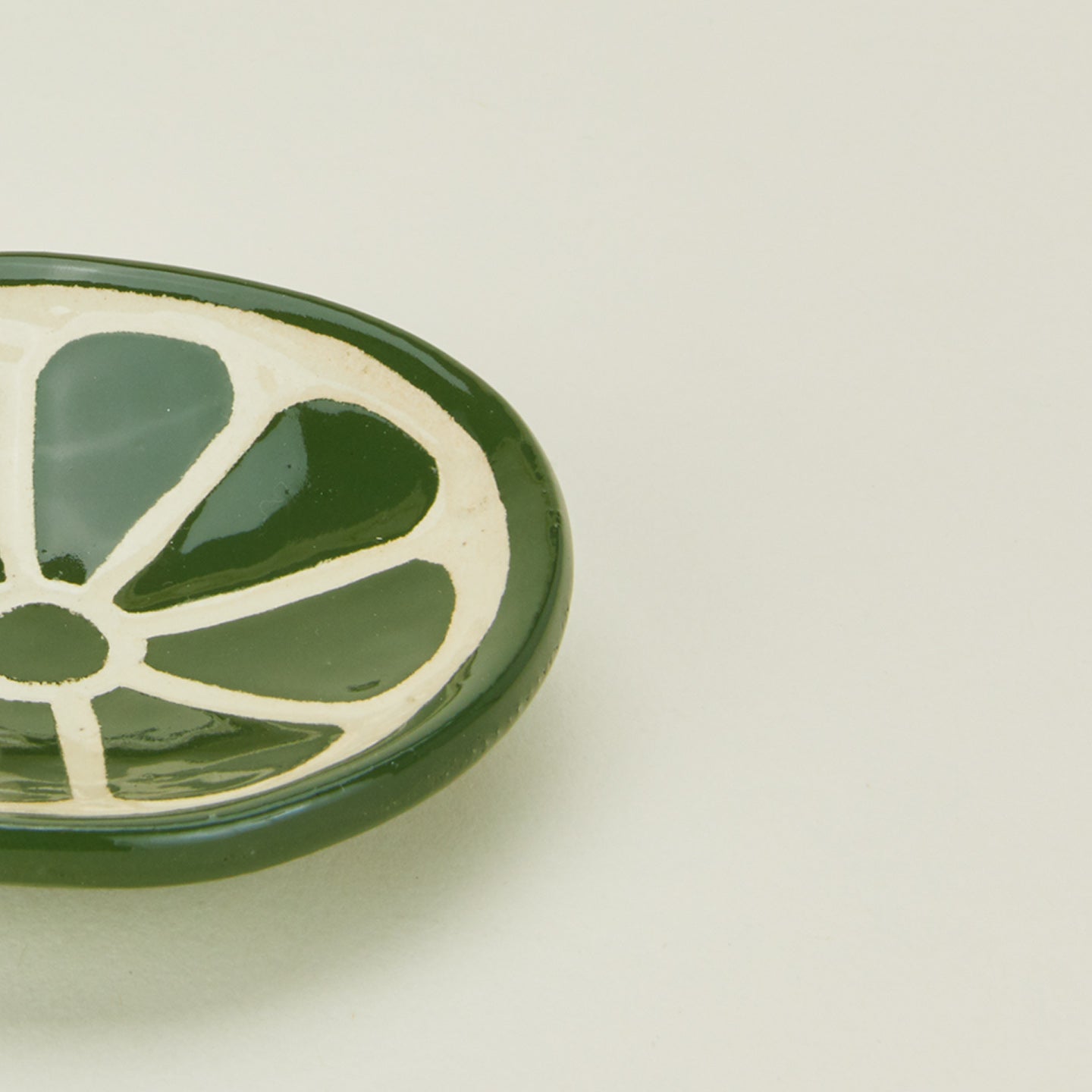 Close up view of Citrus Ceramic Dish 