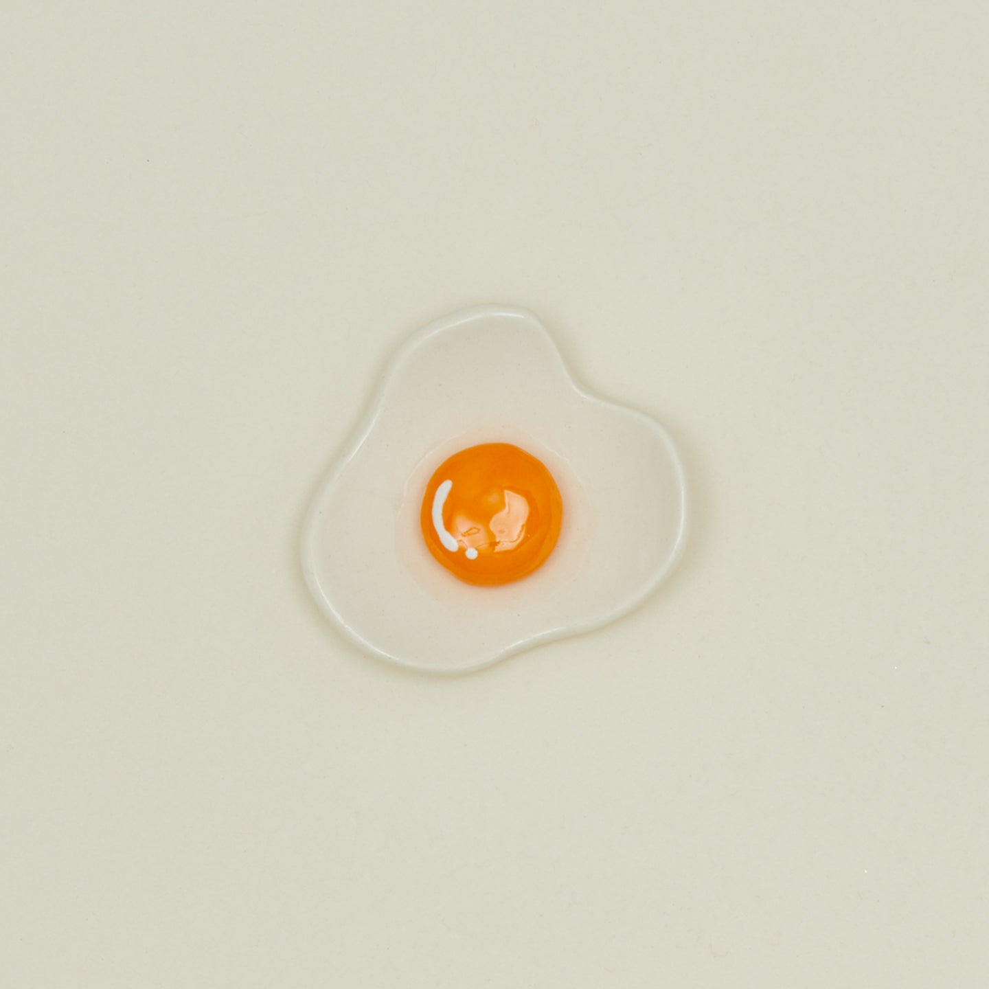 Overhead view of Egg Ceramic Dish