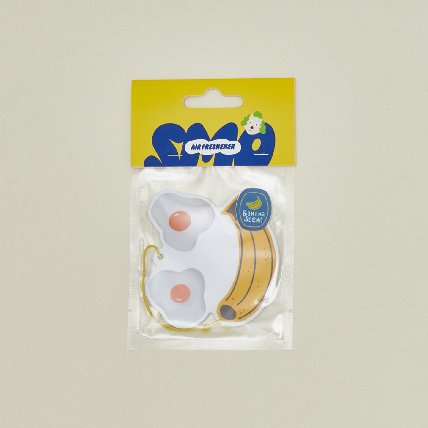 Egg Face Air Freshener in packaging