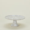 Splatter Cake Stand - Light Grey/White