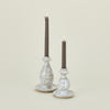 Splatter Candle Stick - Light Grey/White