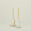 Splatter Candle Stick - White/Ivory