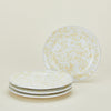 Splatter Dinner Plate, Set of 4 - White/Ivory
