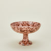 Splatter Footed Bowl - Blush/Terracotta