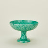 Splatter Footed Bowl - Sage/Green