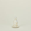 Large candlestick holder in white and ivory