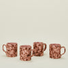 Splatter Mug, Set of 4 - Blush/Terracotta
