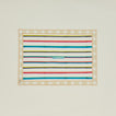 Block Printed Dish Cloth in Multi Stripe.