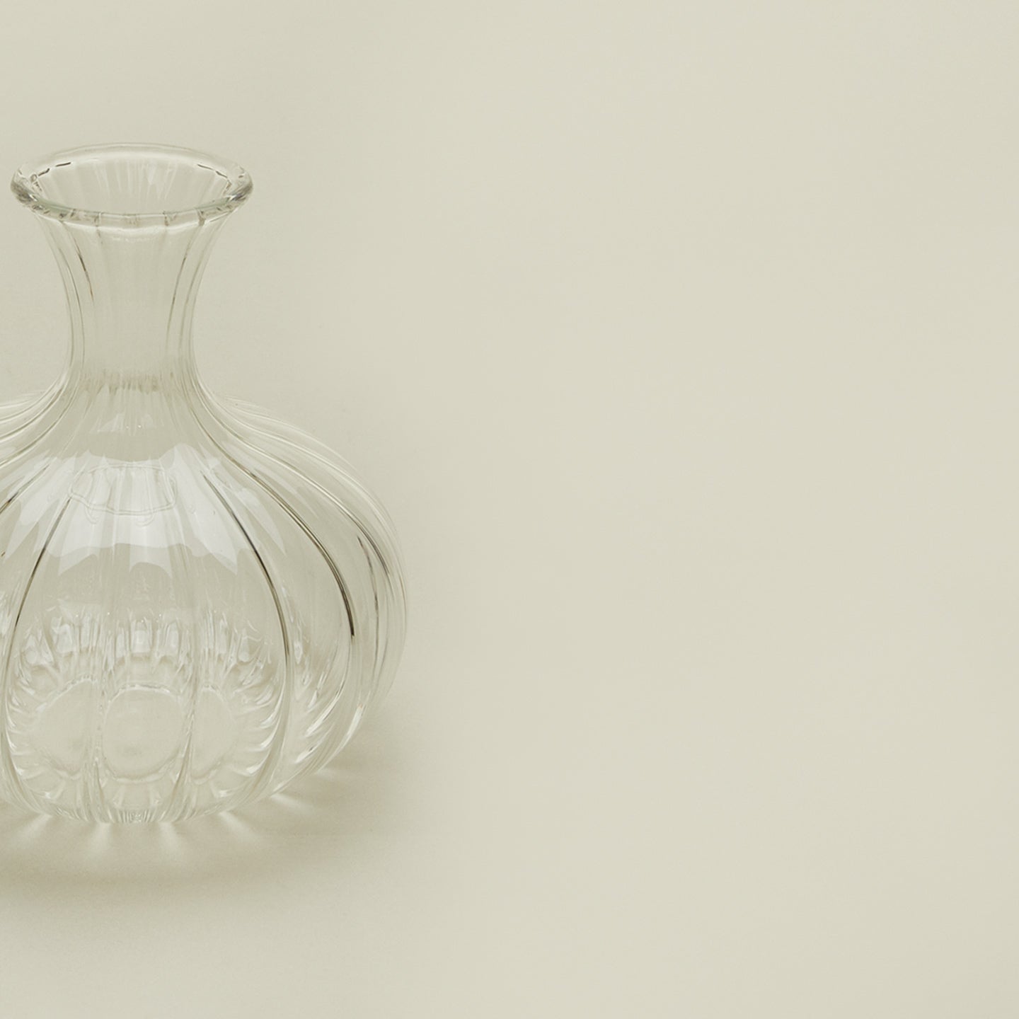 Close up view of small Como Ripple Vase