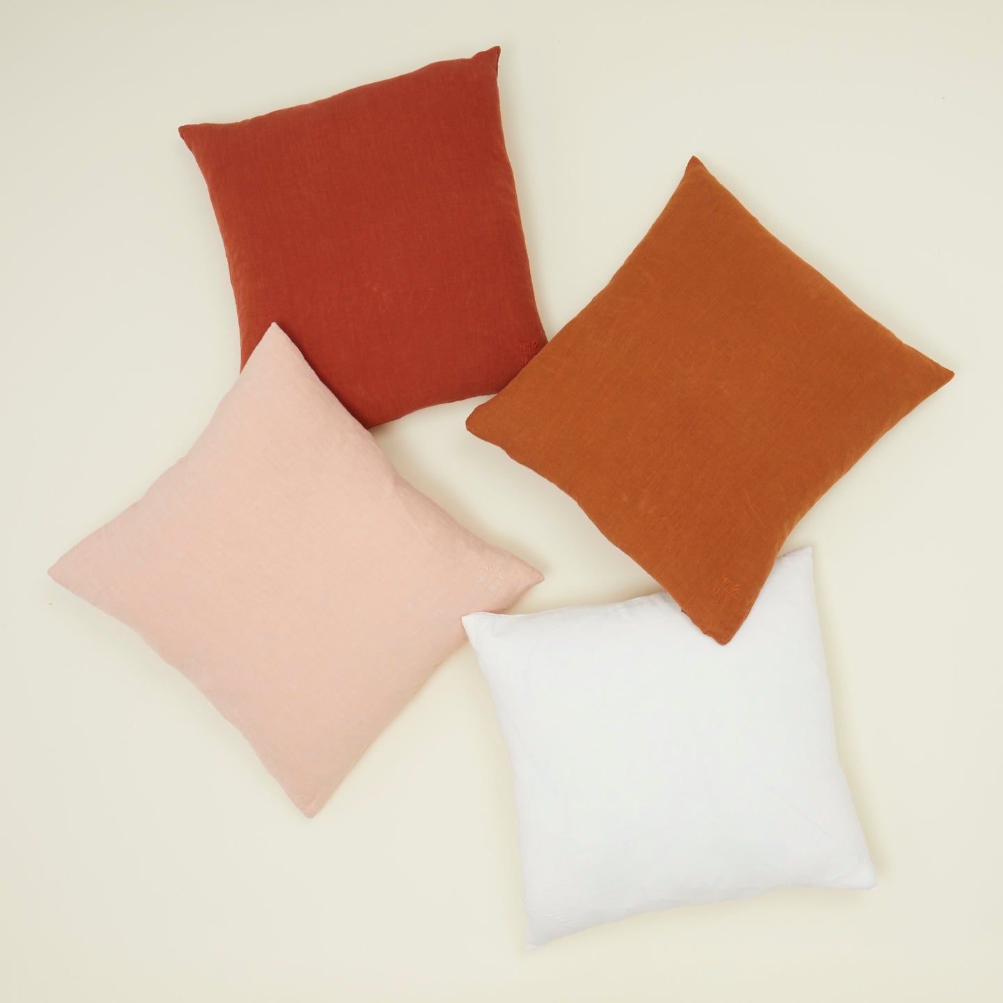 Simple Linen 18x18 Pillow - Rust