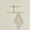 Oksa coat rack family with towel and brush