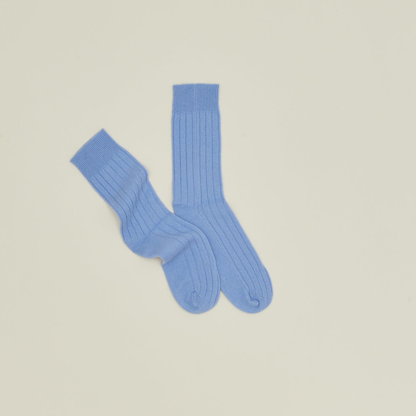 Cashmere + Merino Wool Socks in cornflower