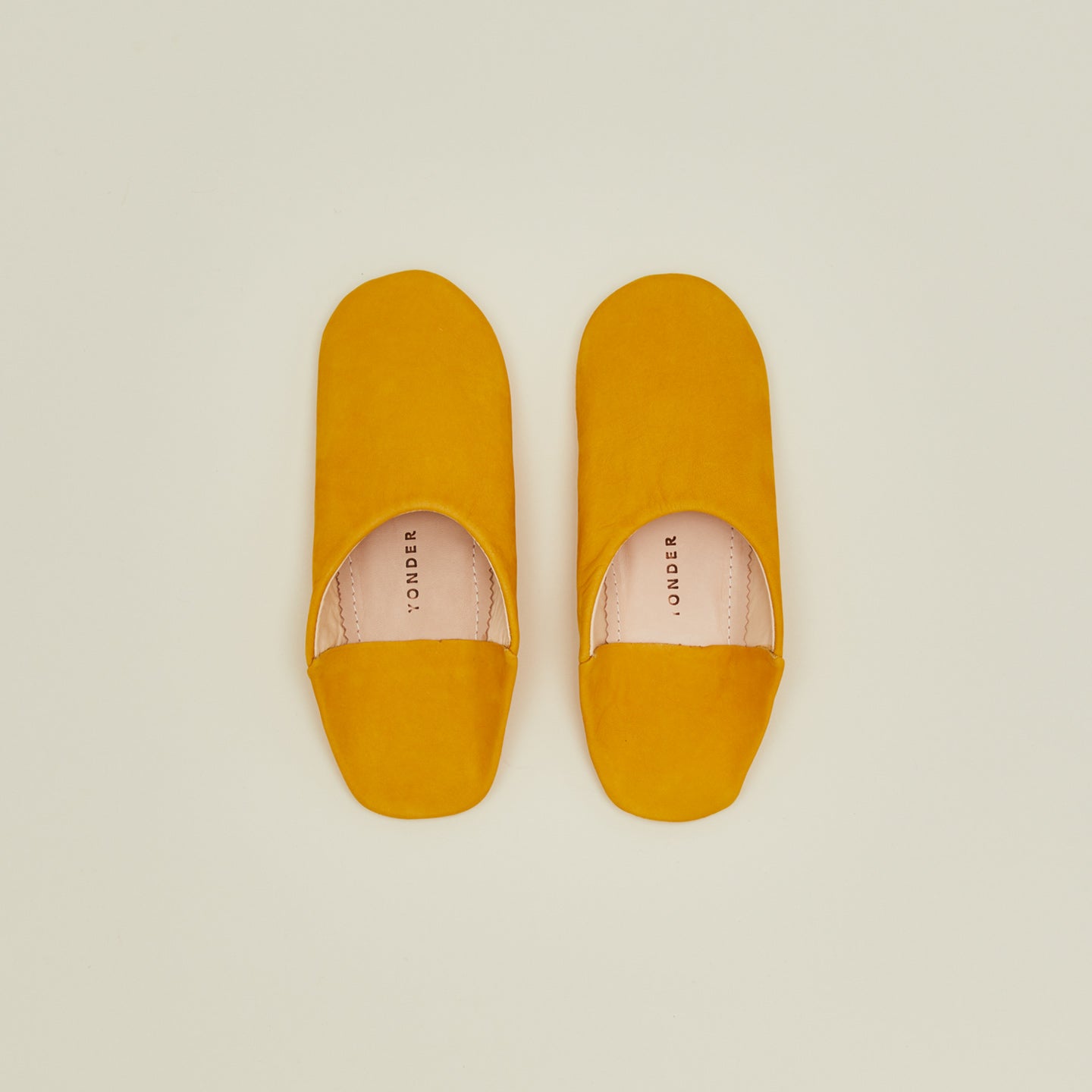 Handmade Suede Slippers in honey