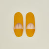 Handmade Leather Slippers - Honey