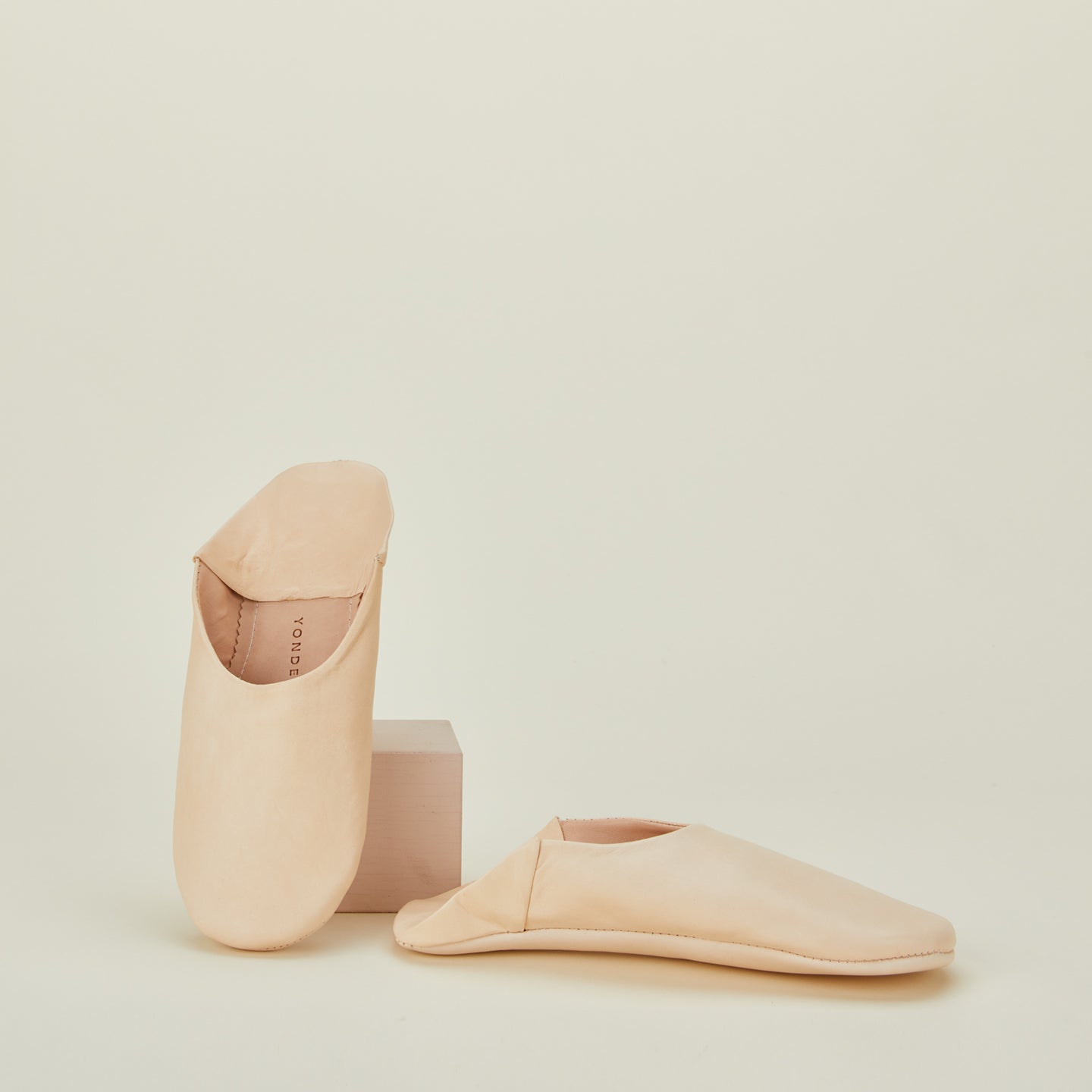 Handmade Suede Slippers in natural