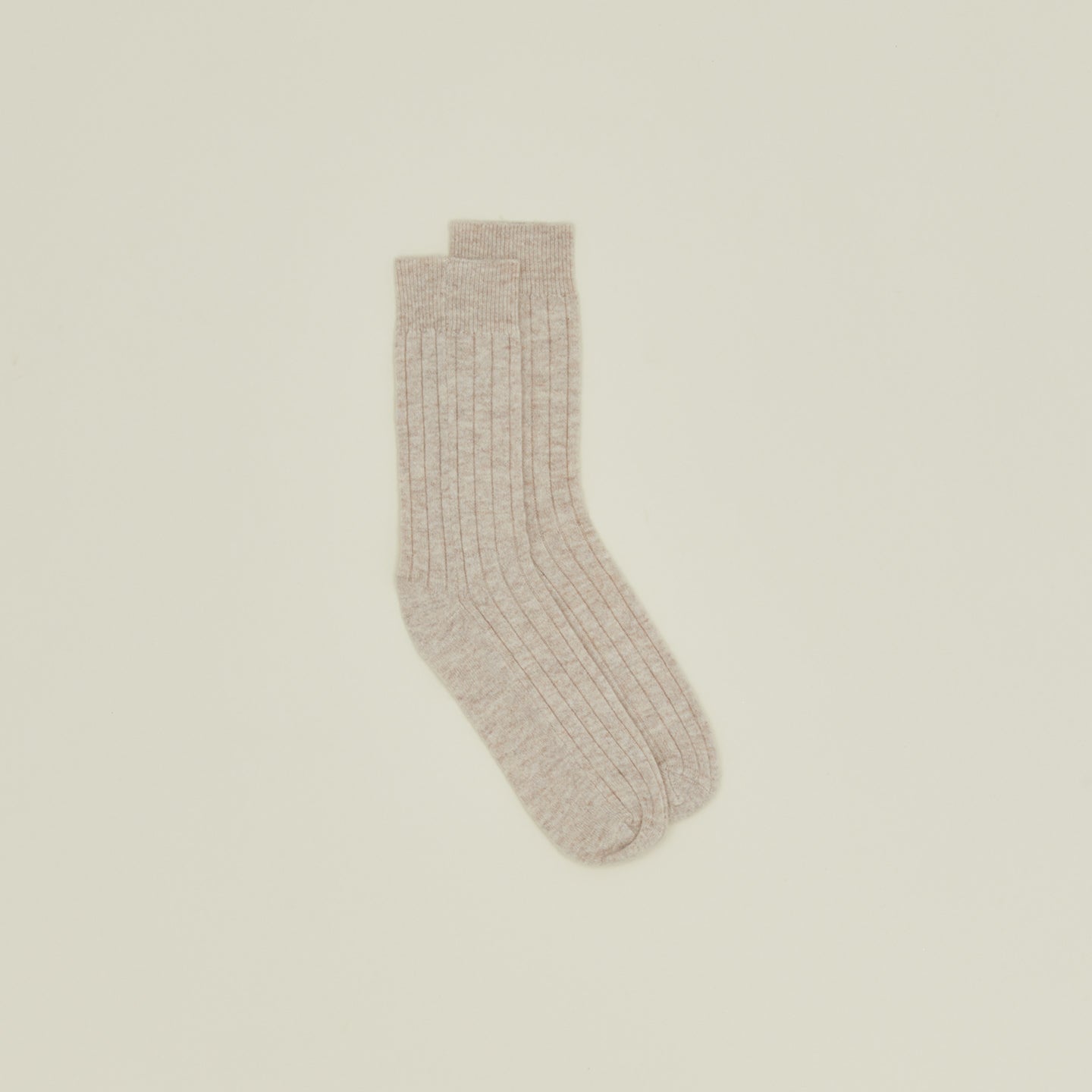 Cashmere + Merino Wool Socks in stone