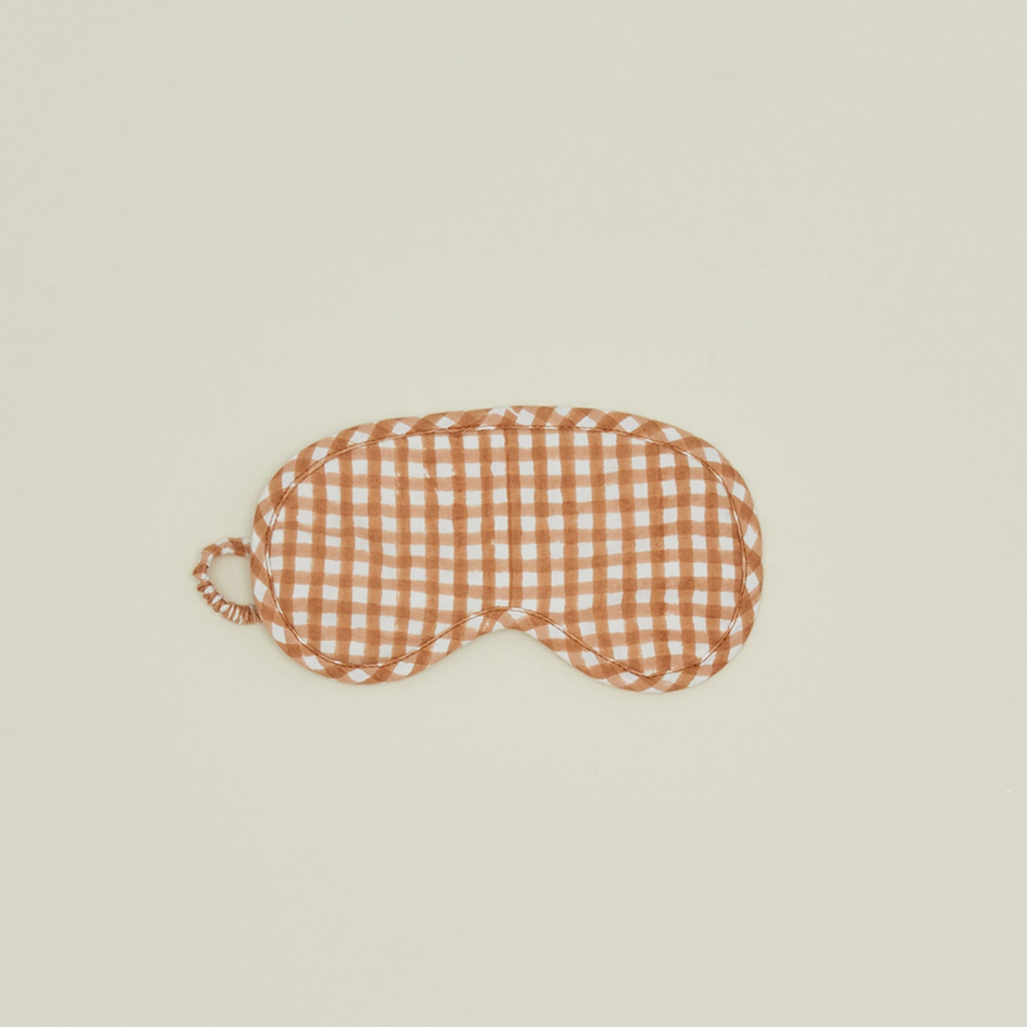 Organic Cotton Eye Mask in toffee
