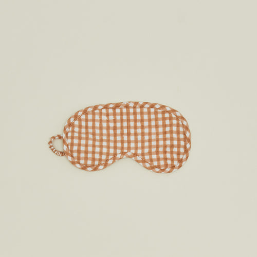 Organic Cotton Eye Mask in toffee