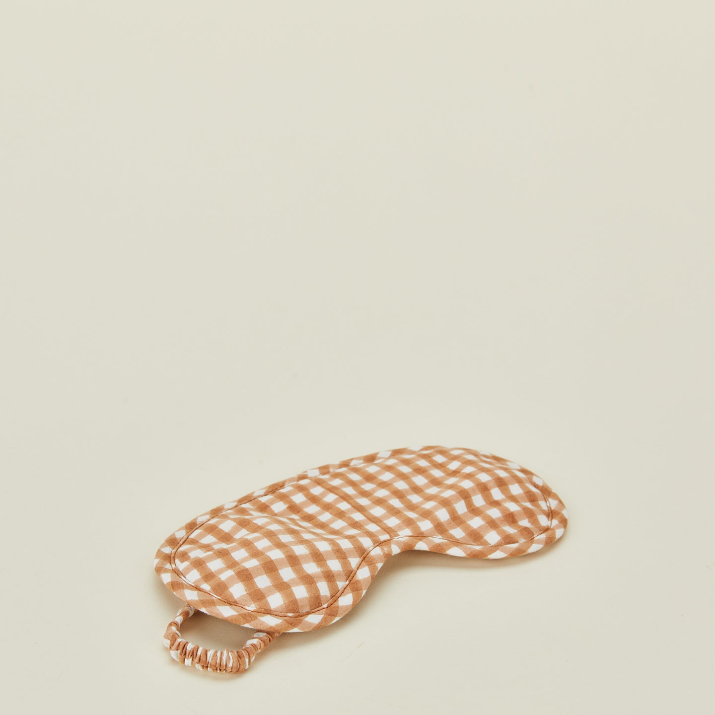 Organic Cotton Eye Mask in toffee