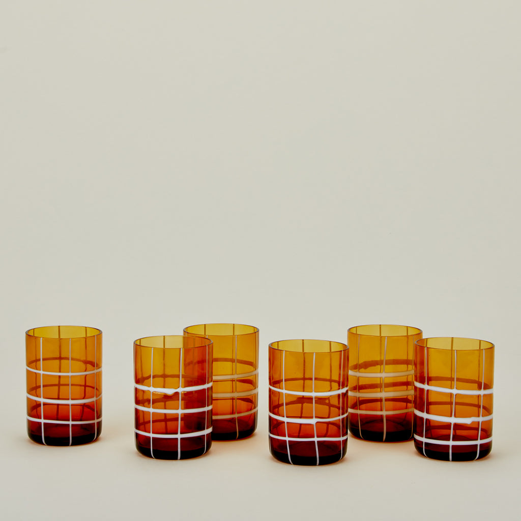 Twiddle Tumbler, Set of 6 - Amber